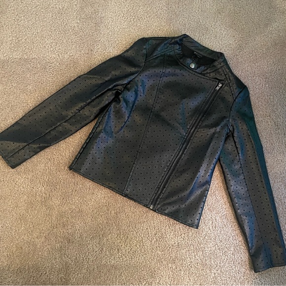 Art Class Girls Pleather/Faux Leather Jacket-Excellent Condition-Size 7/8 - Picture 3 of 10